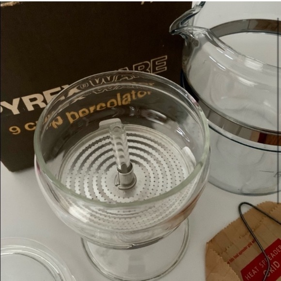 PYREX 9 cup glass coffee pot, coffee percolator model 7759 - Picture 4 of 4